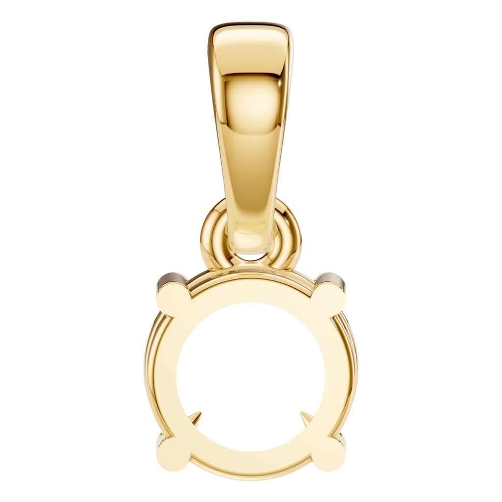 PE-1164 Yellow Gold Pendant UNSET - BACK