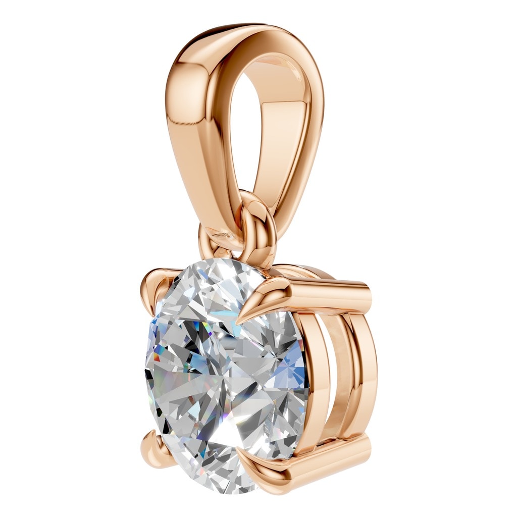 PE-1164 Rose Gold Pendant SET - ANGLE