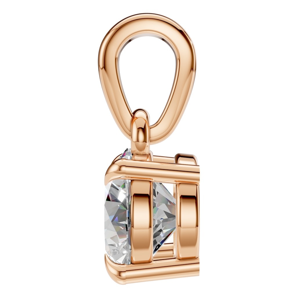 PE-1164 Rose Gold Pendant SET - Side View