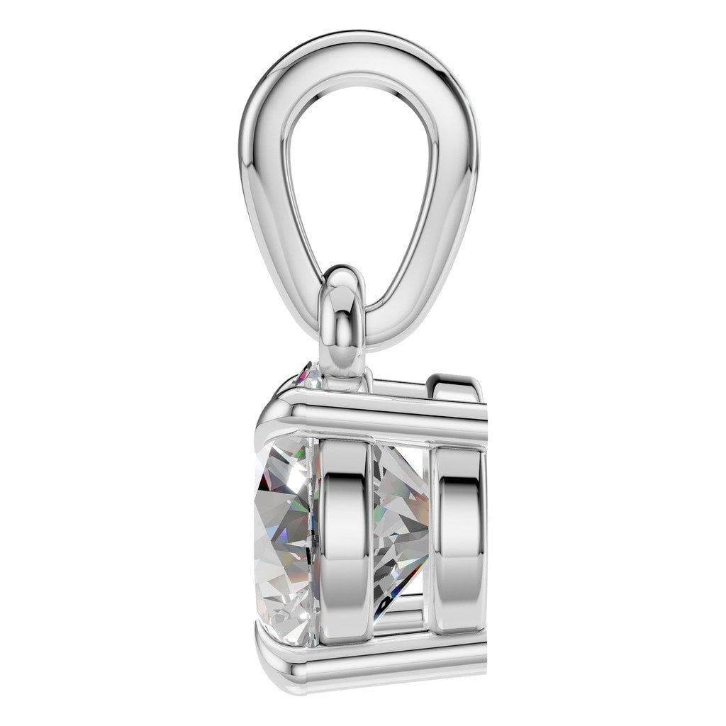 PE-1164 White Gold Pendant SET - Side View