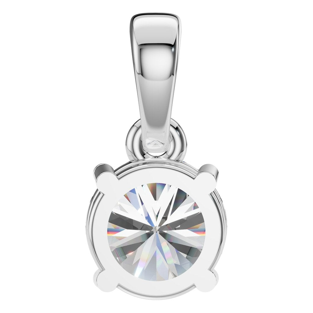 PE-1164 White Gold Pendant SET - BACK