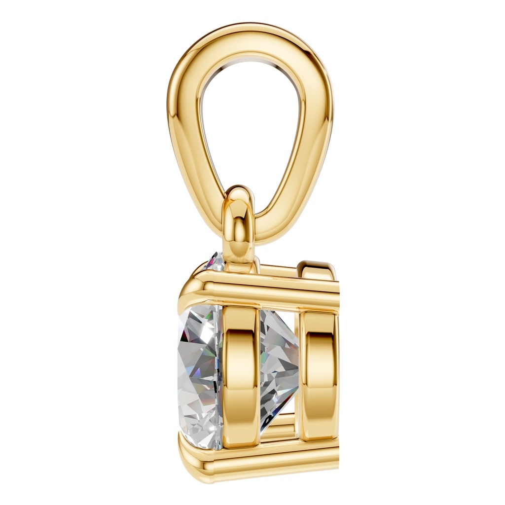 PE-1164 Yellow Gold Pendant SET - Side View