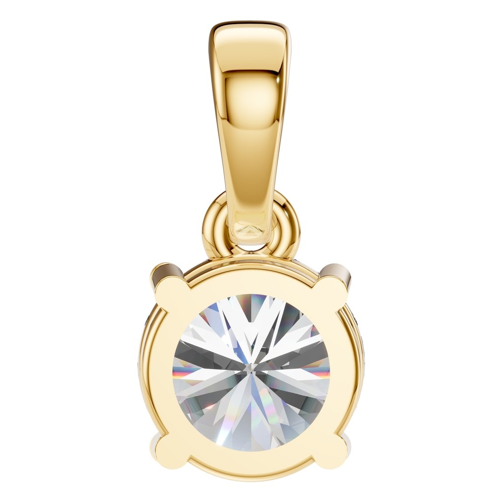 PE-1164 Yellow Gold Pendant SET - BACK