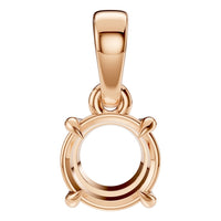 PE-1164 Rose Gold Pendant UNSET - Main View