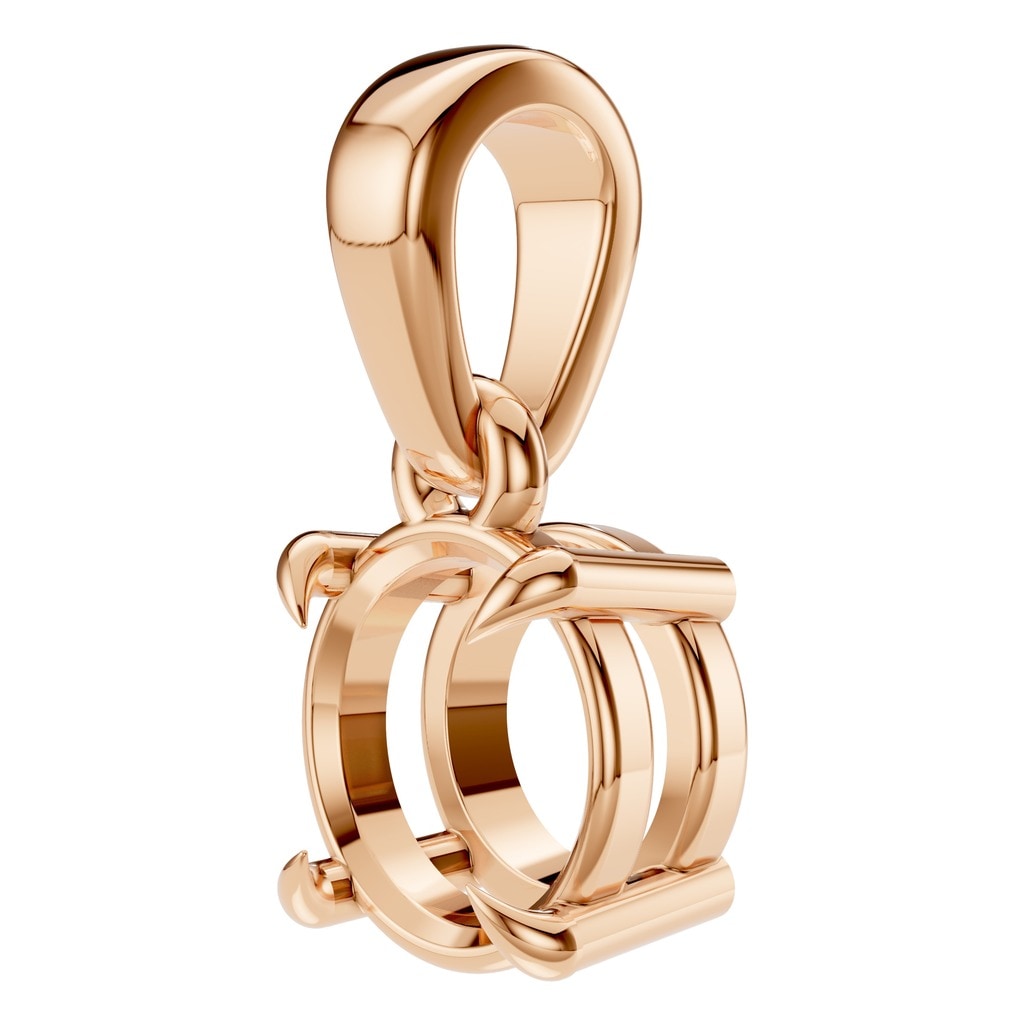 PE-1164 Rose Gold Pendant UNSET - ANGLE