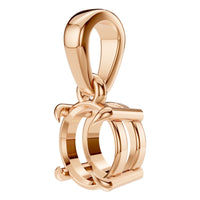 PE-1164 Rose Gold Pendant UNSET - ANGLE