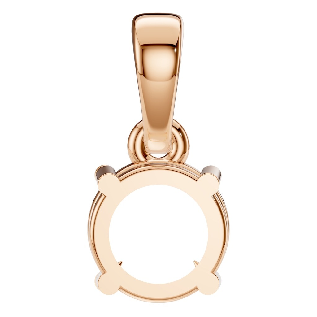 PE-1164 Rose Gold Pendant UNSET - BACK