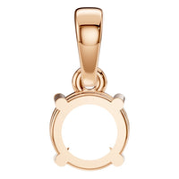 PE-1164 Rose Gold Pendant UNSET - BACK