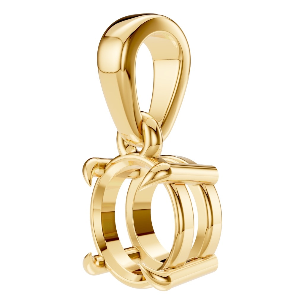 PE-1164 Yellow Gold Pendant UNSET - ANGLE