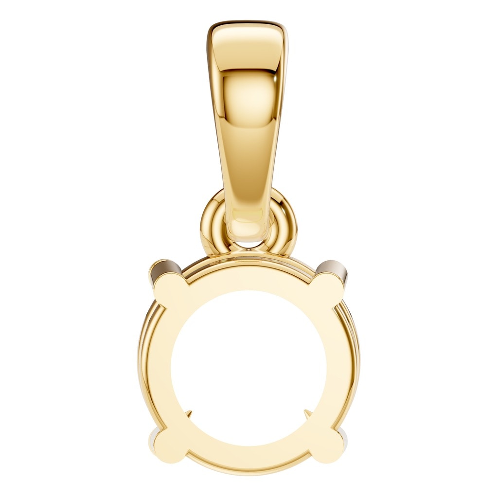 PE-1164 Yellow Gold Pendant UNSET - BACK