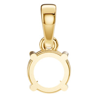 PE-1164 Yellow Gold Pendant UNSET - BACK