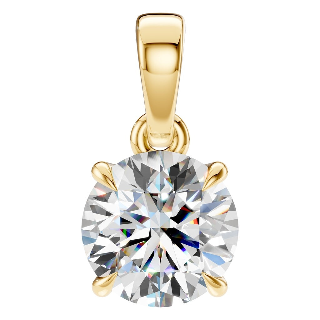 PE-1164 Yellow Gold Pendant SET - Main View