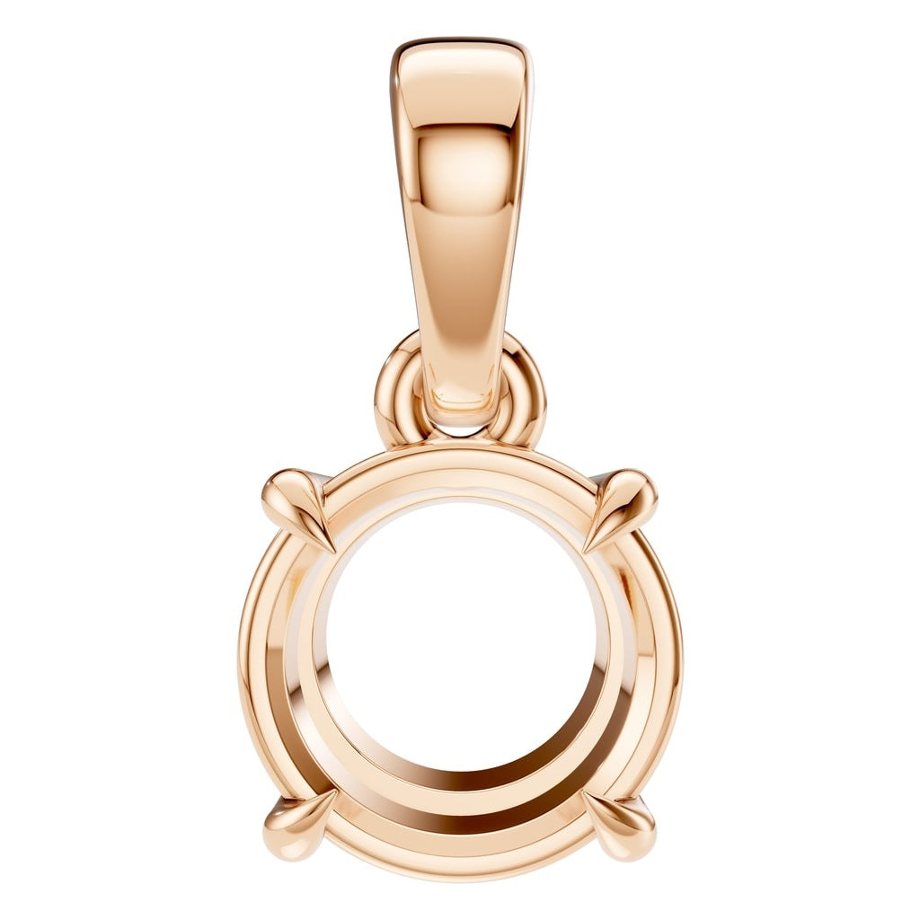 PE-1164 Rose Gold Pendant UNSET - Main View