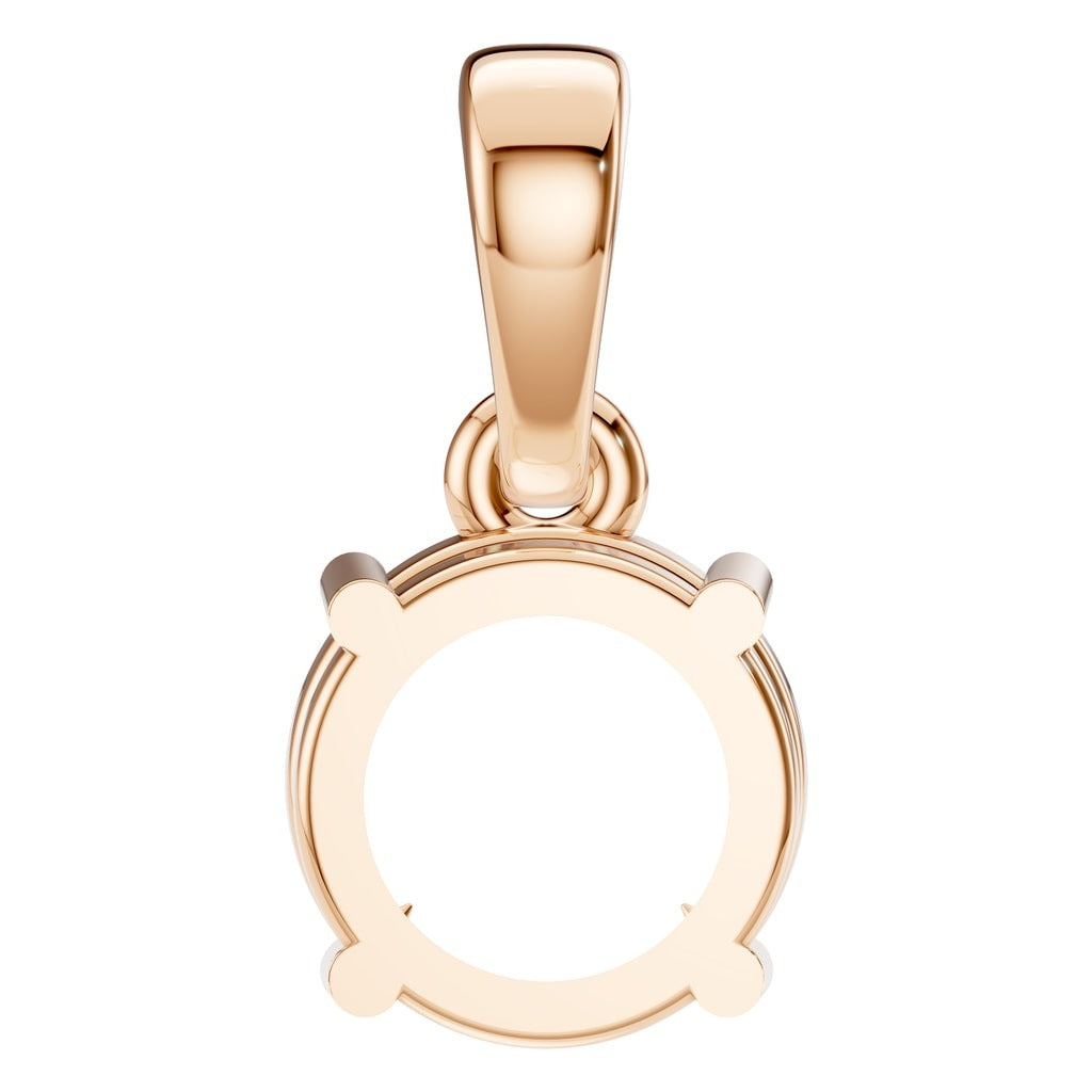 PE-1164 Rose Gold Pendant UNSET - Back View