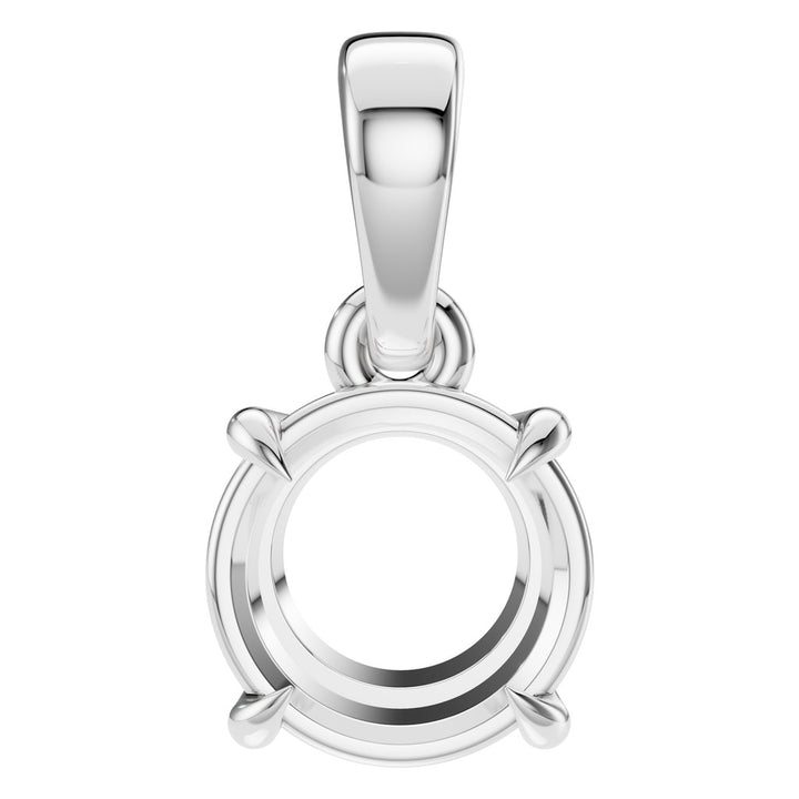 Solitaire Pendant Mounting - Round