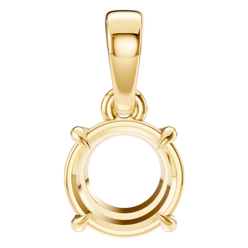 PE-1164 Yellow Gold Pendant UNSET - Main View