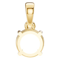 PE-1164 Yellow Gold Pendant UNSET - Back View