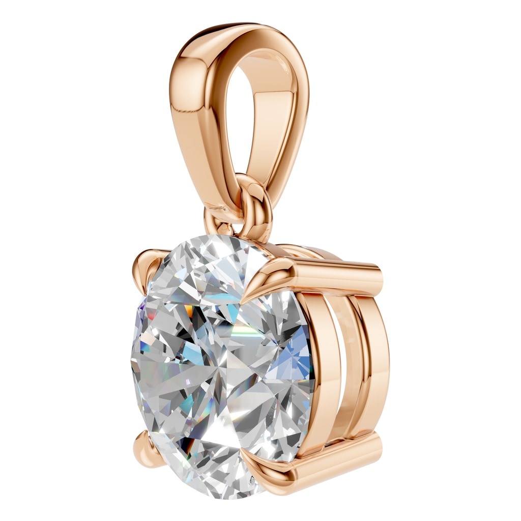 PE-1164 Rose Gold Pendant SET - ANGLE