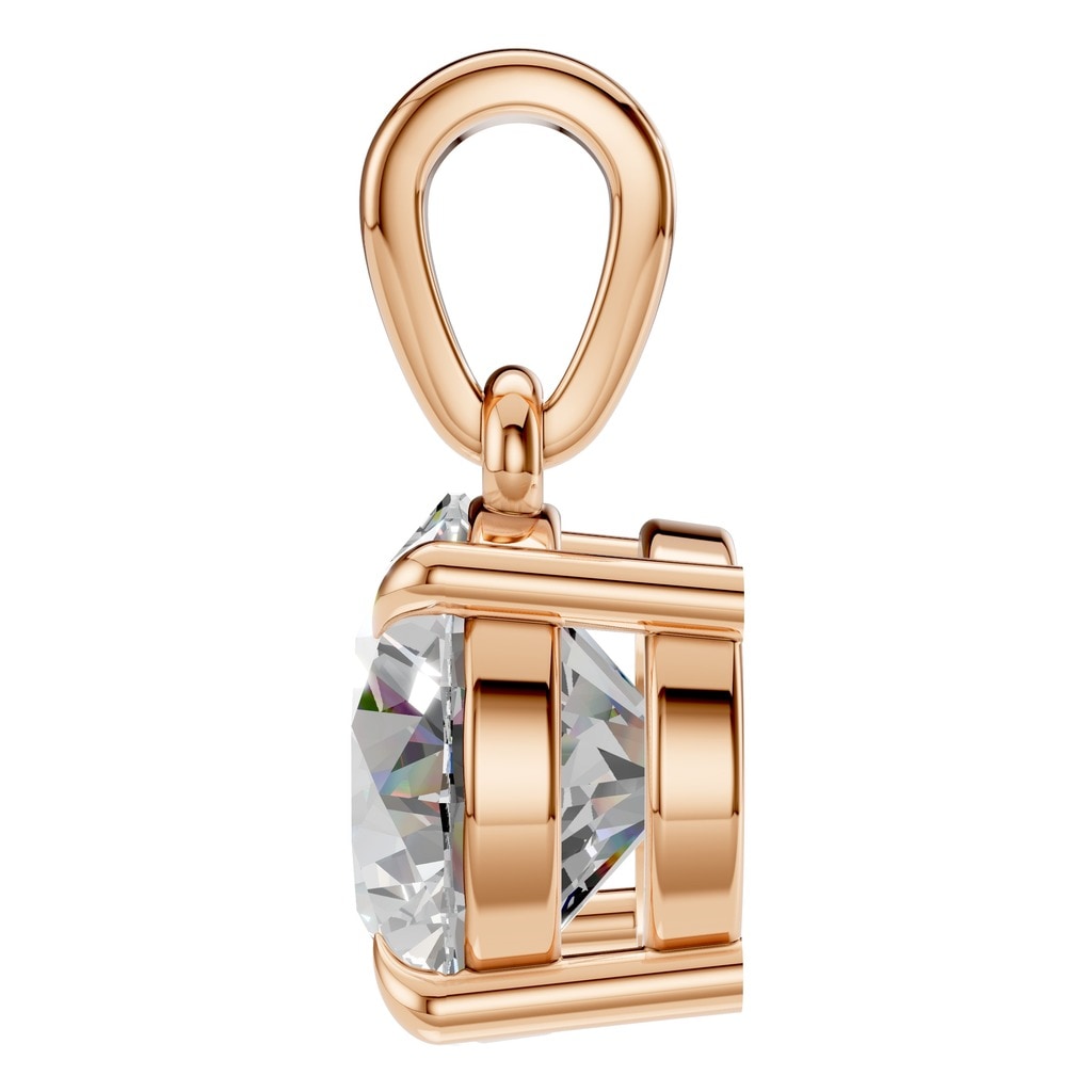 PE-1164 Rose Gold Pendant SET - Side View