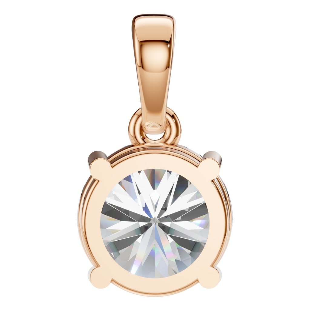 PE-1164 Rose Gold Pendant SET - BACK