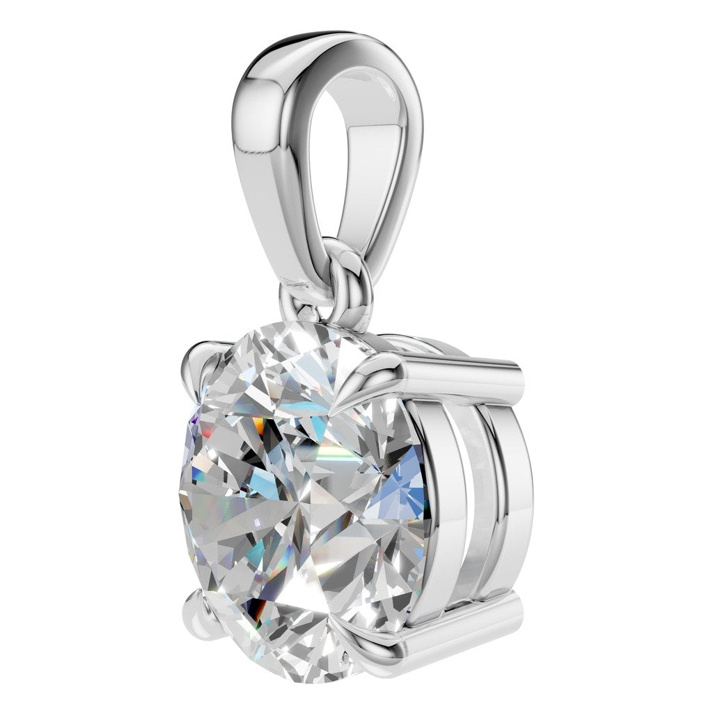PE-1164 White Gold Pendant SET - ANGLE