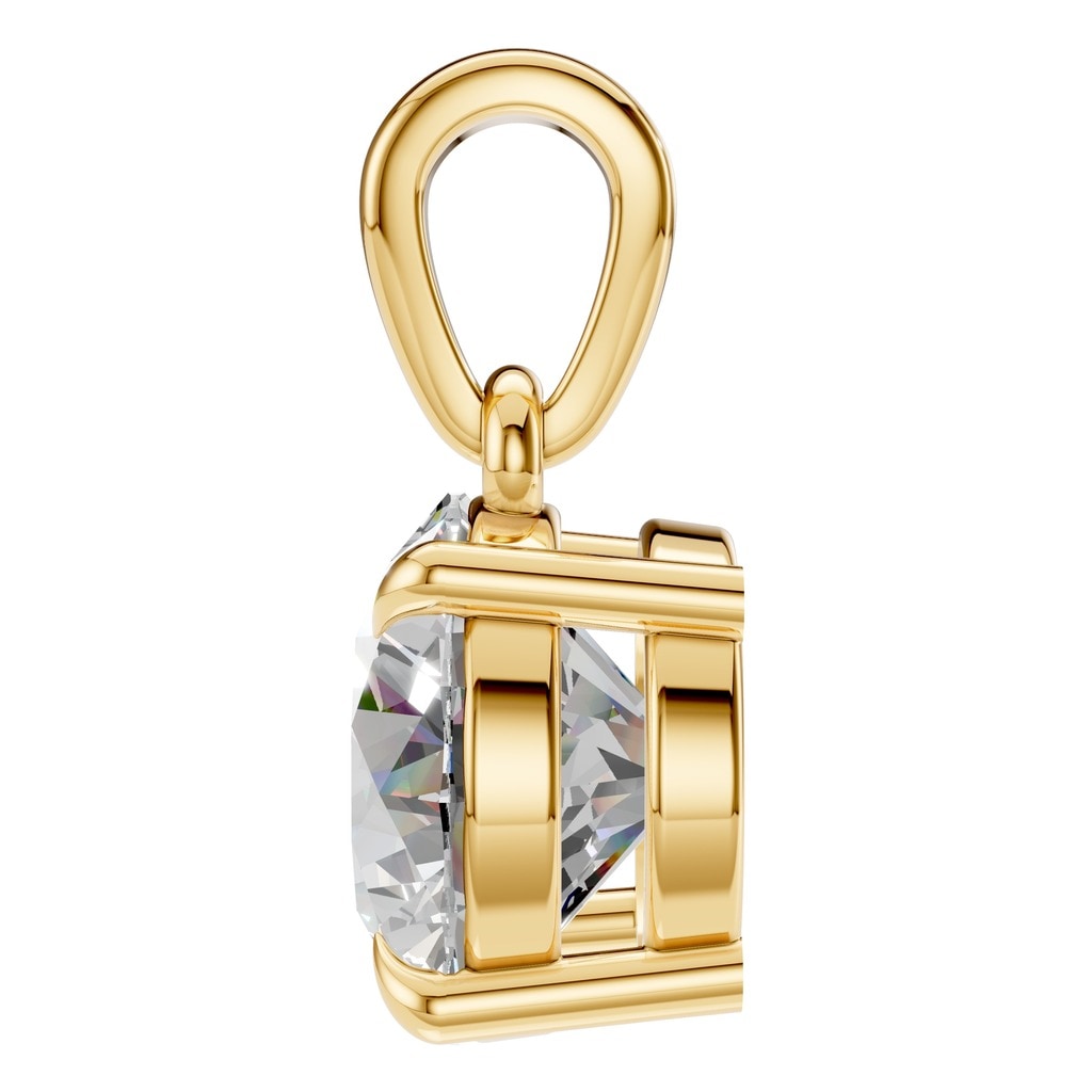 PE-1164 Yellow Gold Pendant SET - Side View