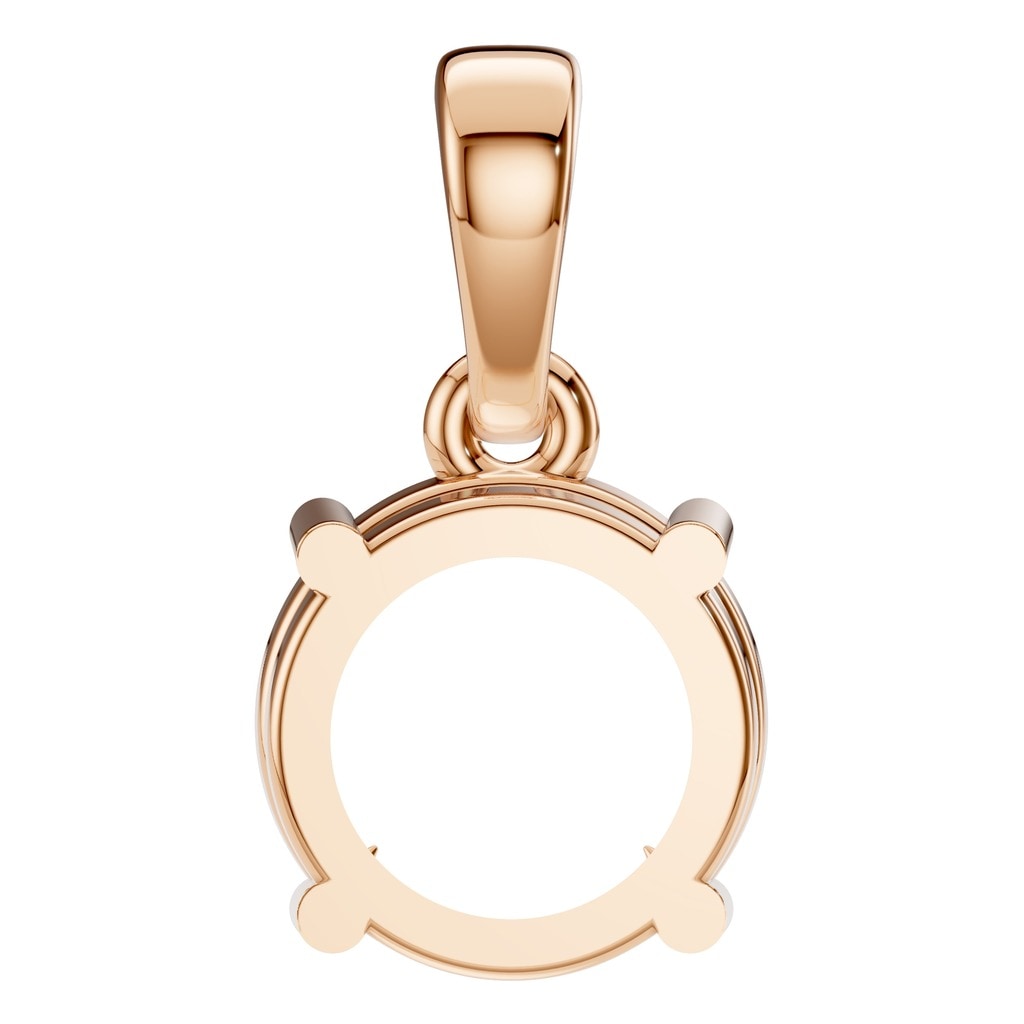 PE-1164 Rose Gold Pendant UNSET - BACK