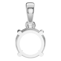 PE-1164 White Gold Pendant UNSET - BACK