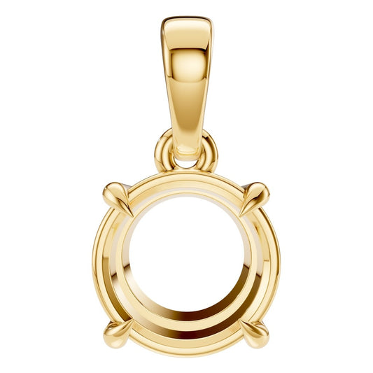 PE-1164 Yellow Gold Pendant UNSET - Main View
