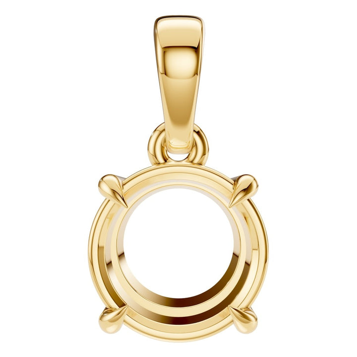 Solitaire Pendant Mounting - Round