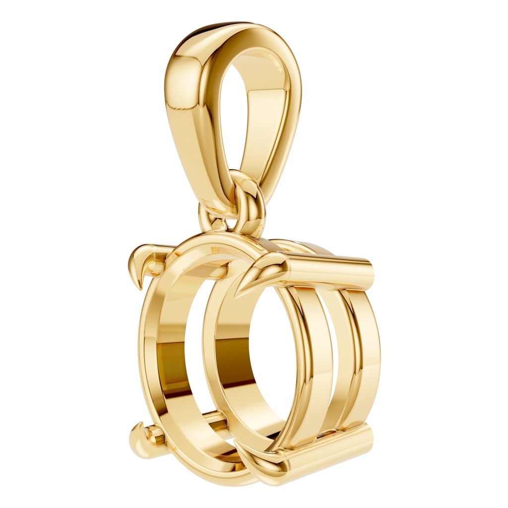 PE-1164 Yellow Gold Pendant UNSET - ANGLE