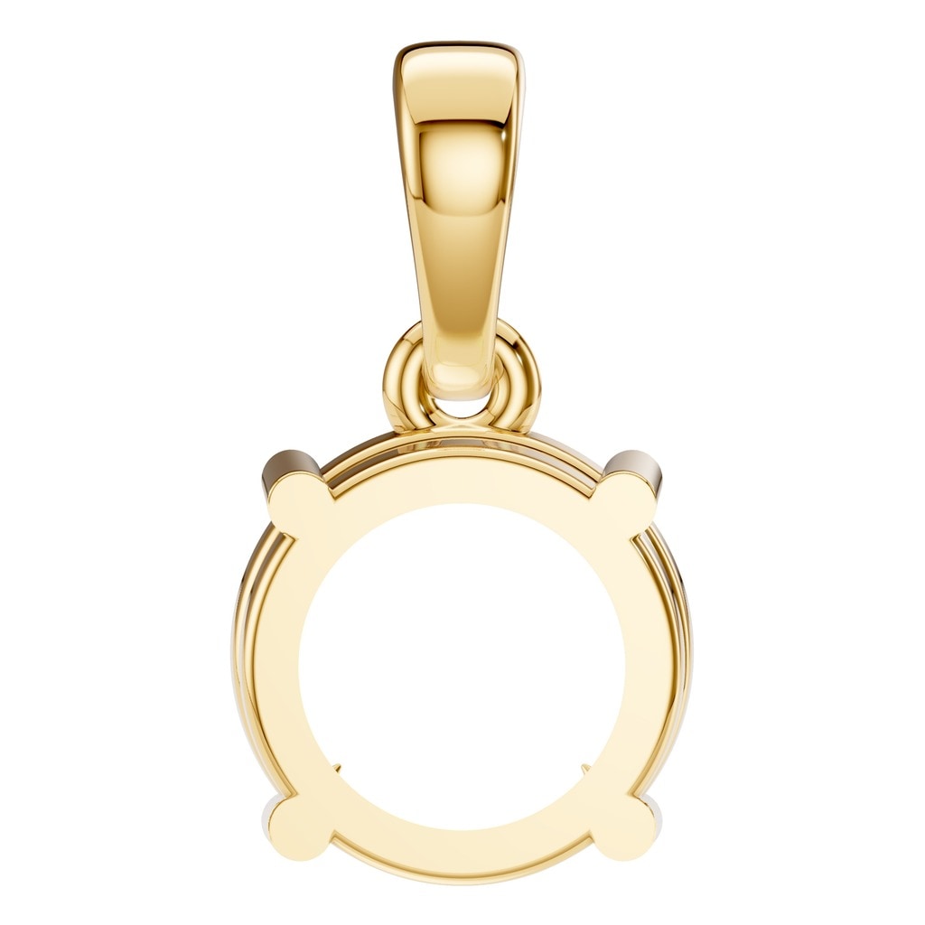 PE-1164 Yellow Gold Pendant UNSET - BACK