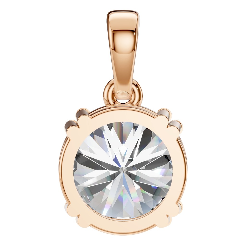PE-1164 Rose Gold Pendant SET - BACK