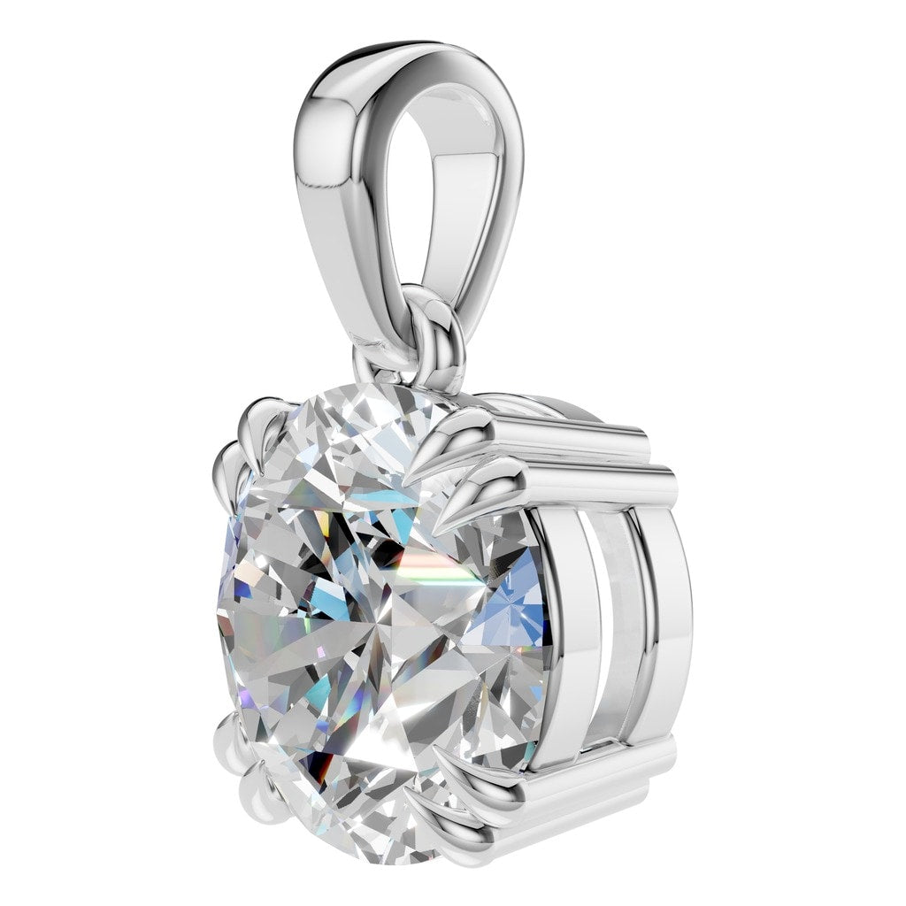 PE-1164 White Gold Pendant SET - ANGLE