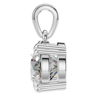 PE-1164 White Gold Pendant SET - Side View