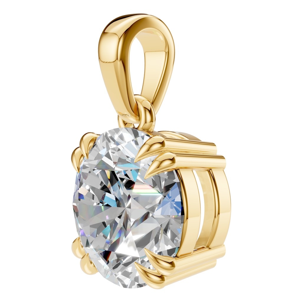 PE-1164 Yellow Gold Pendant SET - ANGLE