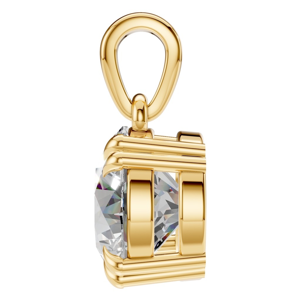 PE-1164 Yellow Gold Pendant SET - Side View