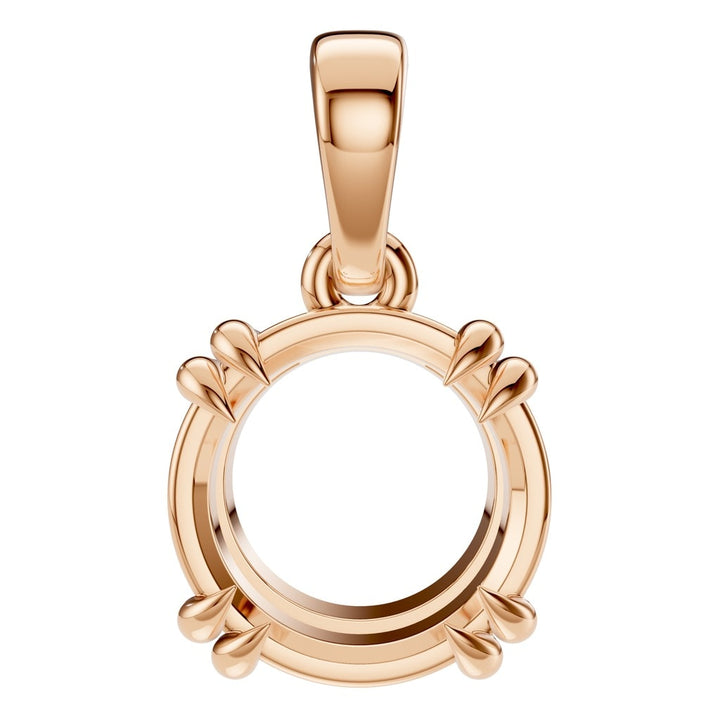 Solitaire Pendant Mounting - Round