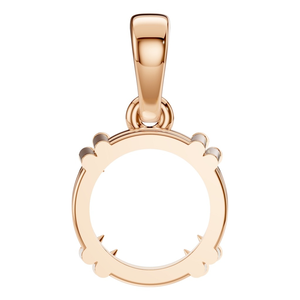 PE-1164 Rose Gold Pendant UNSET - BACK