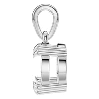 PE-1164 White Gold Pendant UNSET - Side View