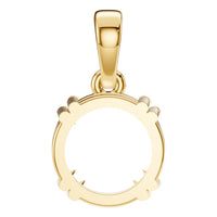 PE-1164 Yellow Gold Pendant UNSET - BACK