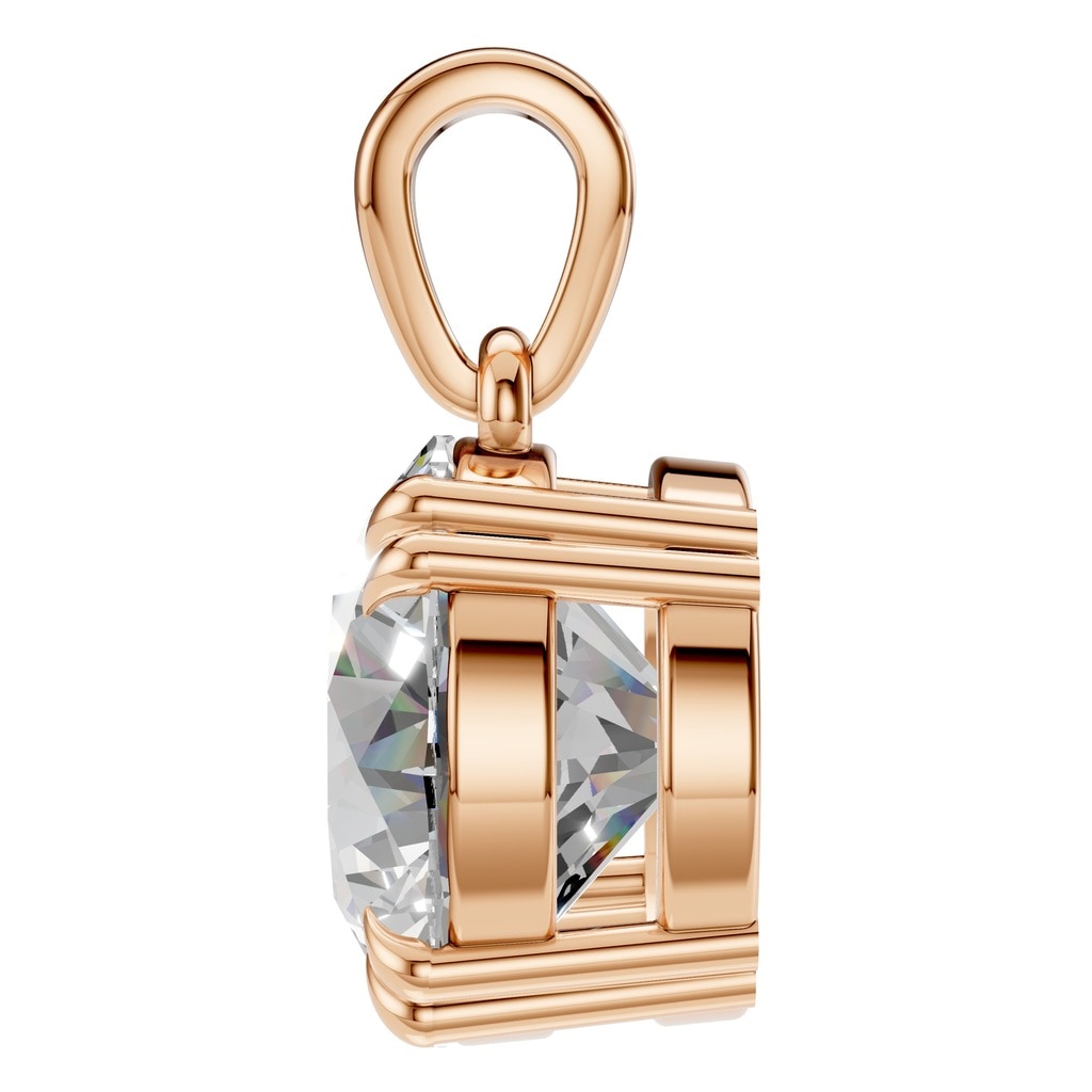 PE-1164 Rose Gold Pendant SET - Side View