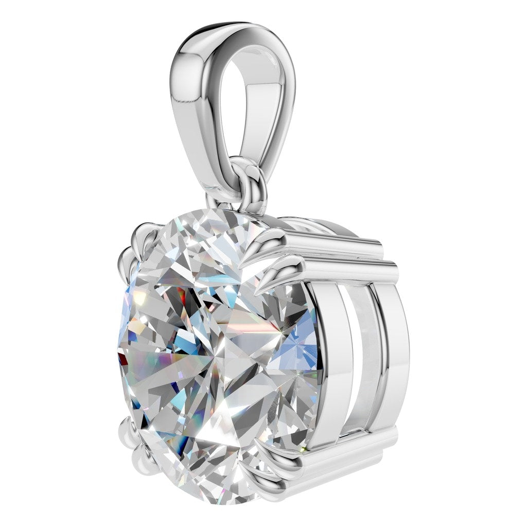 PE-1164 White Gold Pendant SET - ANGLE