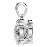 PE-1164 White Gold Pendant SET - Side View