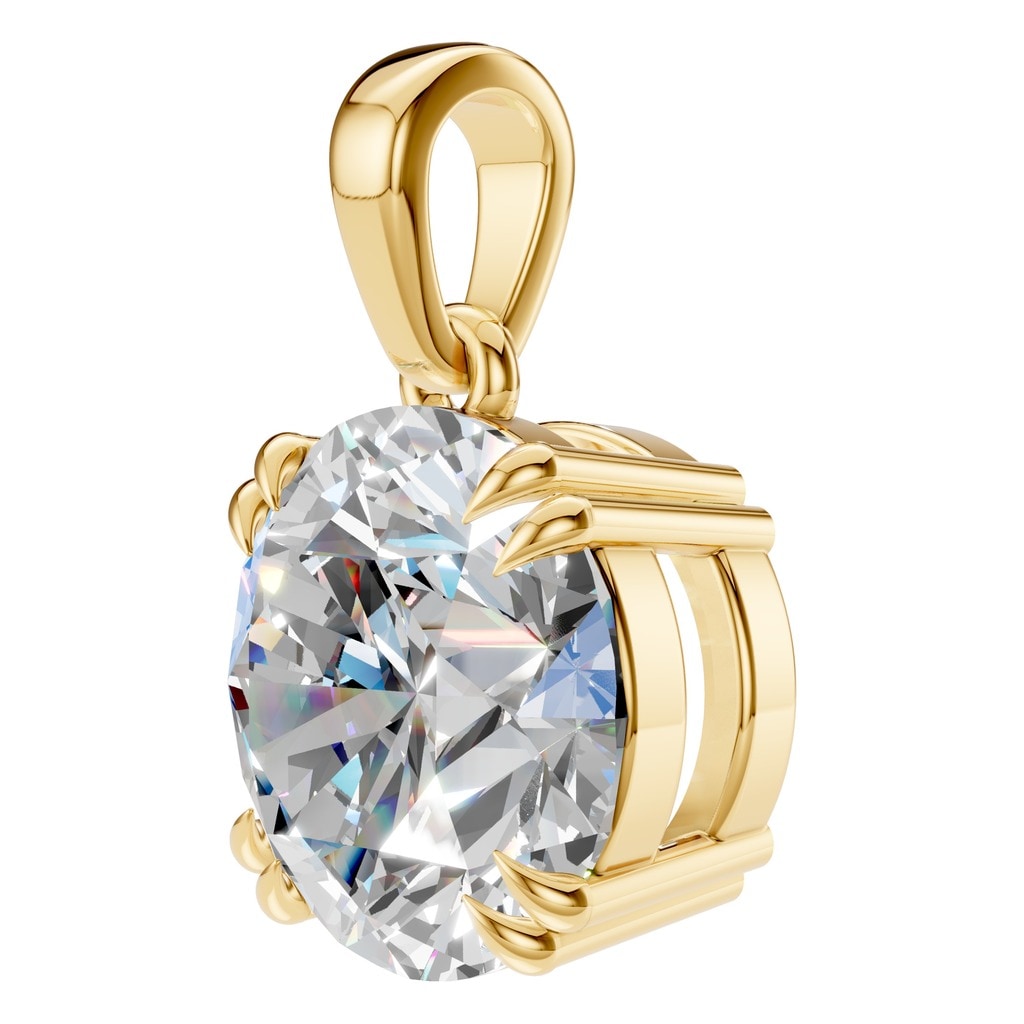 PE-1164 Yellow Gold Pendant SET - ANGLE