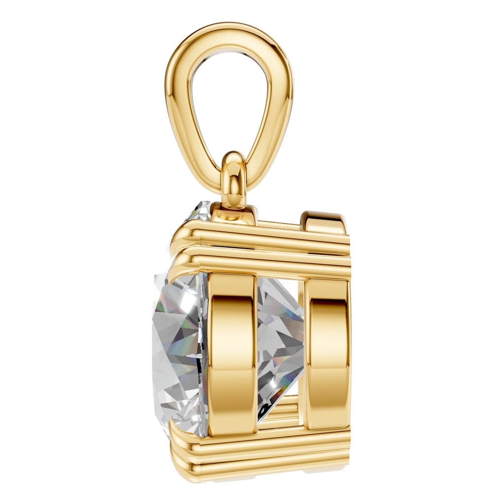 PE-1164 Yellow Gold Pendant SET - Side View