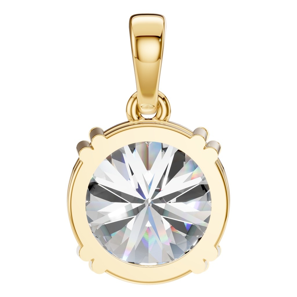 PE-1164 Yellow Gold Pendant SET - BACK