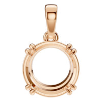 PE-1164 Rose Gold Pendant UNSET - Main View