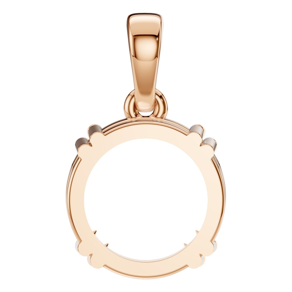 PE-1164 Rose Gold Pendant UNSET - BACK