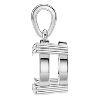 PE-1164 White Gold Pendant UNSET - Side View